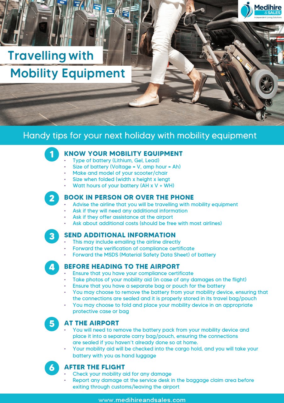 Travelling with mobility equipment