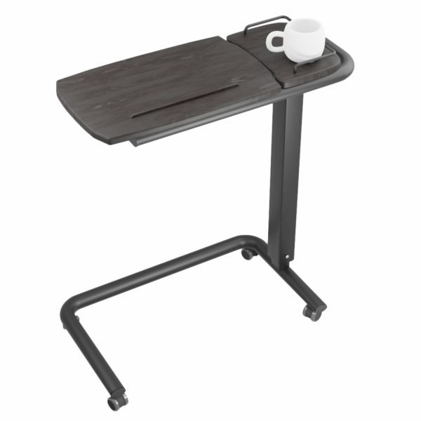 Icare Overbed Table - C Shape - Charcoal