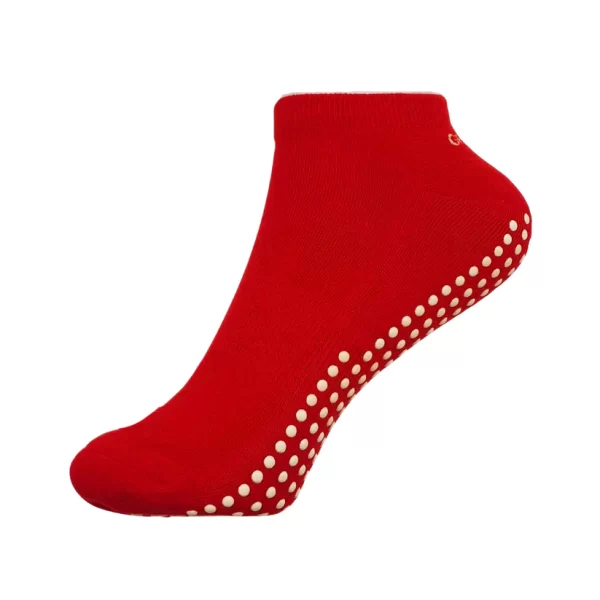 RED-SML Gripperz Anklet Non Slip Socks