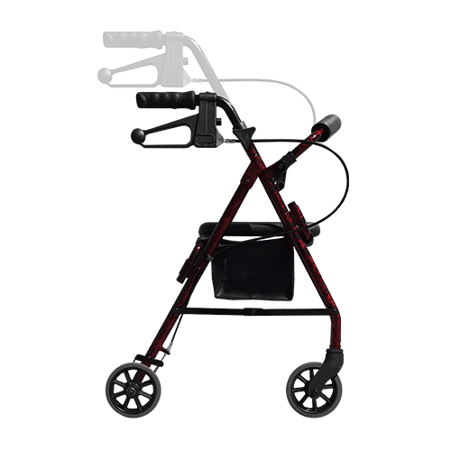 Seat Walker - Petite - 6" Wheels, 48cm Height, RED